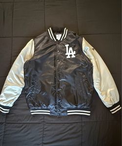 Fanatics MLB Los Angeles Dodgers Satin Varsity Bomber Jacket ā Size Large