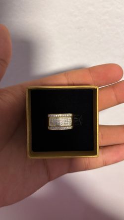 10k cz stone ring
