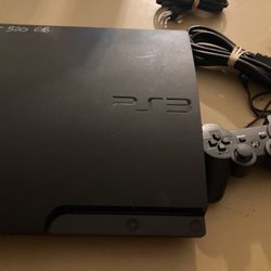 PS3 Slim 320 Gig W Control And Cables 