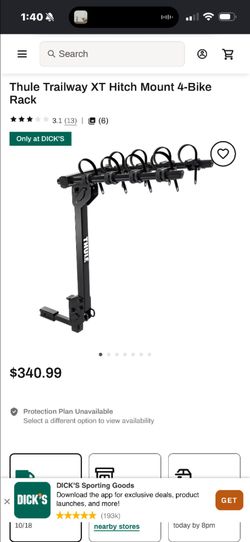 Thule Trailway XT Hitch Mount 4-Bike Rack