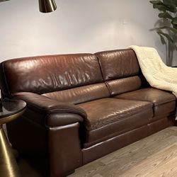 Vintage Roche Bobois Leather Sofa *Delivery Options*