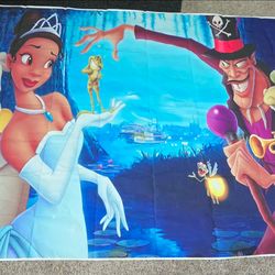 Princess and the frog banner 8ft w X 5ft L