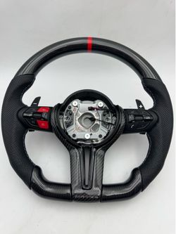 BMW F80 F10 F12 F15 F20 F22 F30 F31 F32 F33 F36 M3 Carbon Fiber Leather Wheel