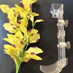 AQUARIUM FISH FEEDING TUBE & BONUS PLANT - SHIPPING  INCLUDED-