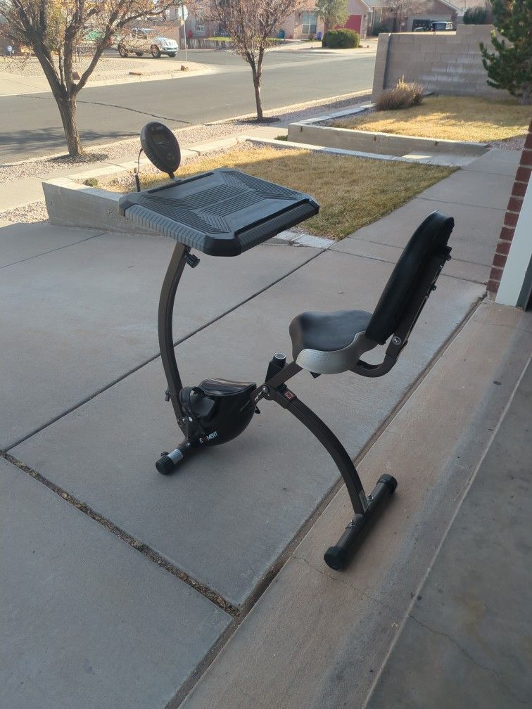 Digital Exercise Bike With Laptop Desk