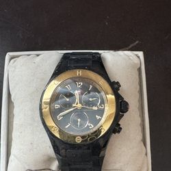 Michelle black and gold Watch 