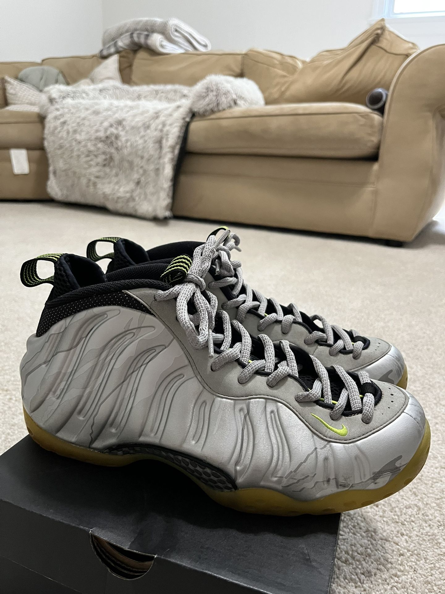 Air Foamposite Volt Camo