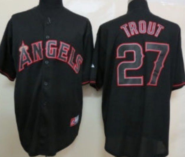 Used Mike Trout Youth Angels Red Jersey Size L. for Sale in Apple Valley,  CA - OfferUp