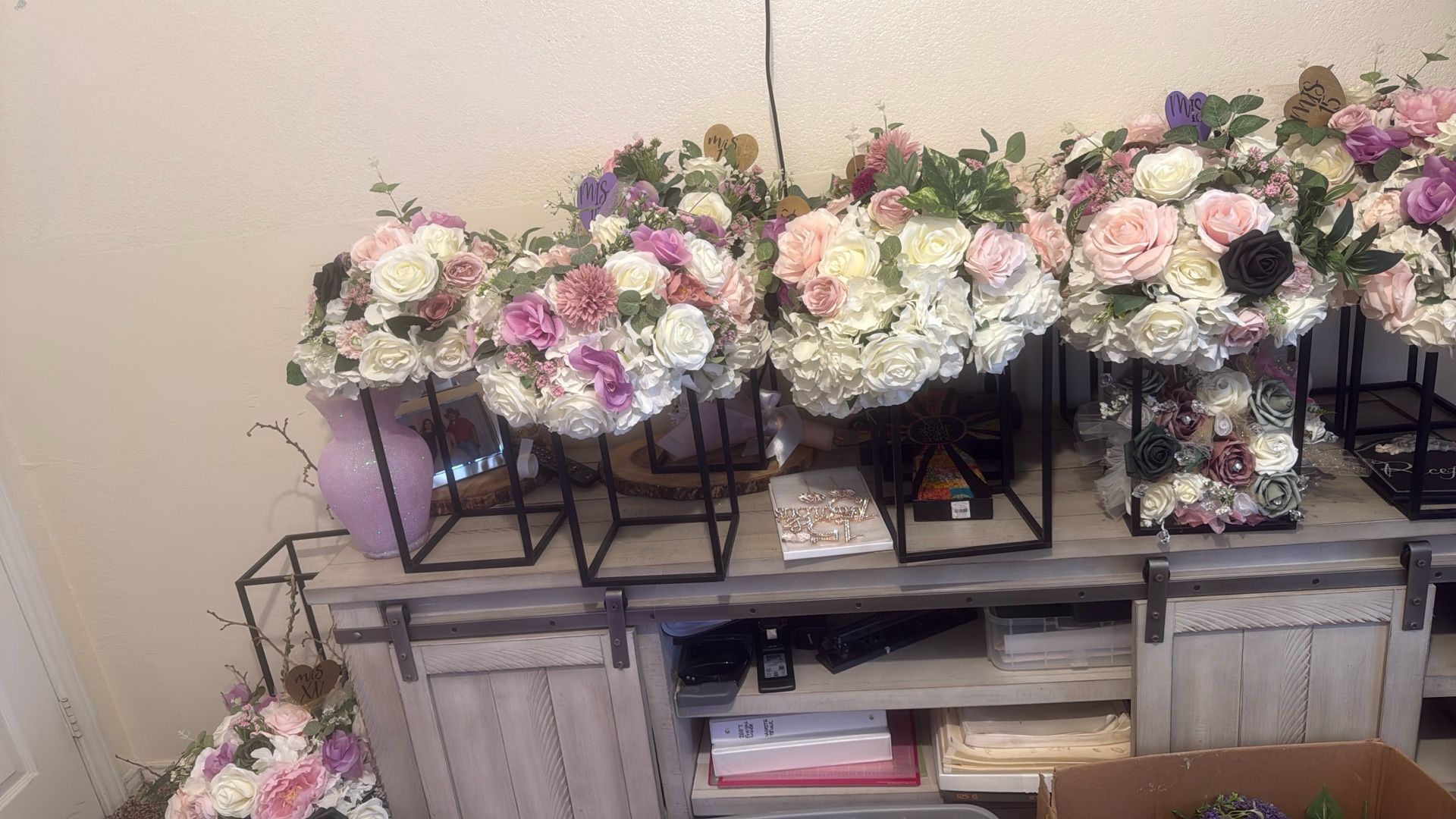 12- Centerpieces Wedding Or Quince