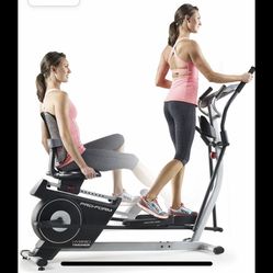 ProForm Hybrid Trainer Recumbent Bike and Rear Drive Elliptical, Compatible with iFIT 
