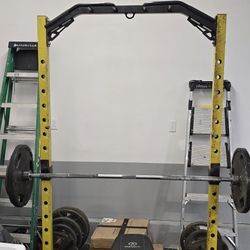 Squat rack and 45lb Barbell