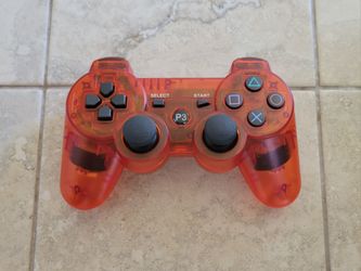 PS3 Controller - Transparent Red