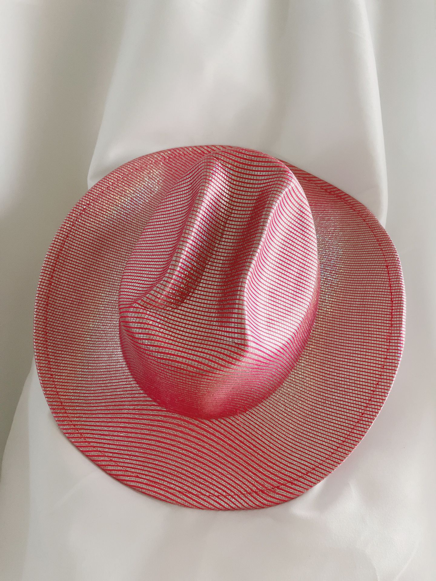 Western cowboy hat with Barbie pink bling bling band