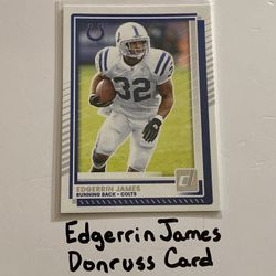 Edgerrin James Indianapolis Colts Hall of Fame RB Donruss Card. 