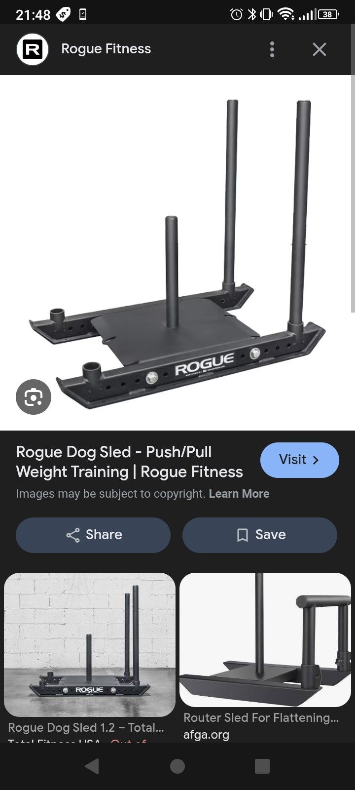 Rogue Power Push Sled