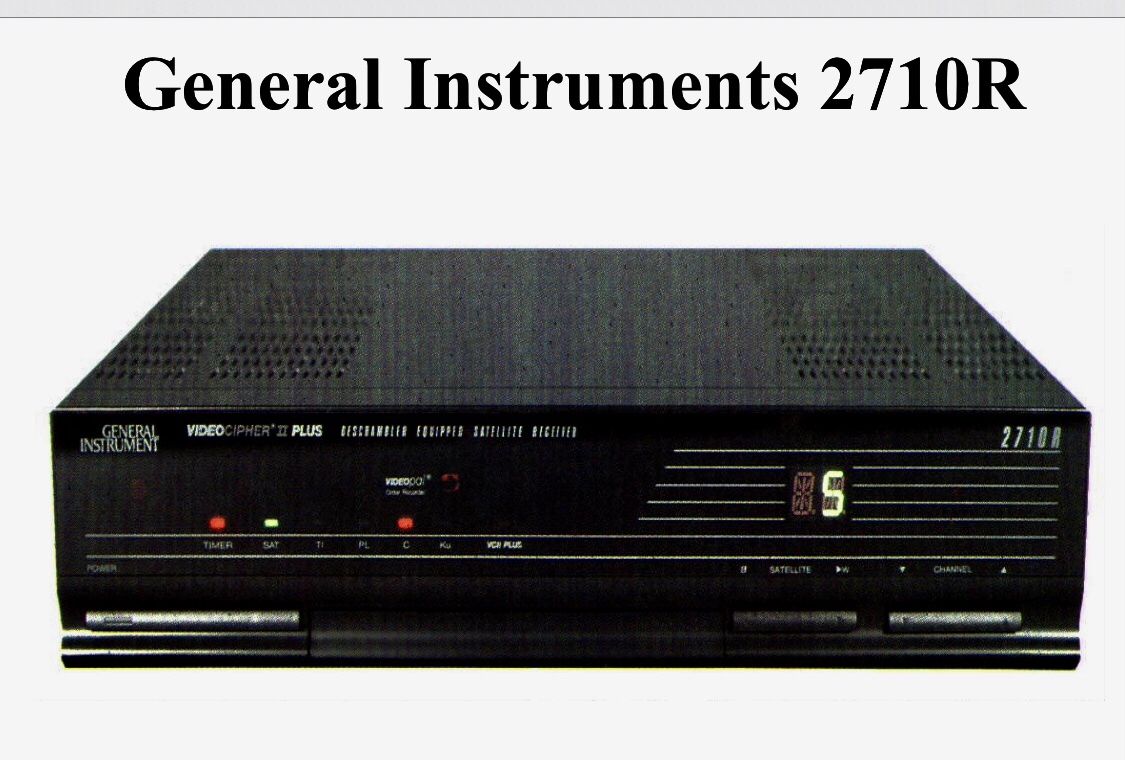 General Instruments 2710R Satellite receiver