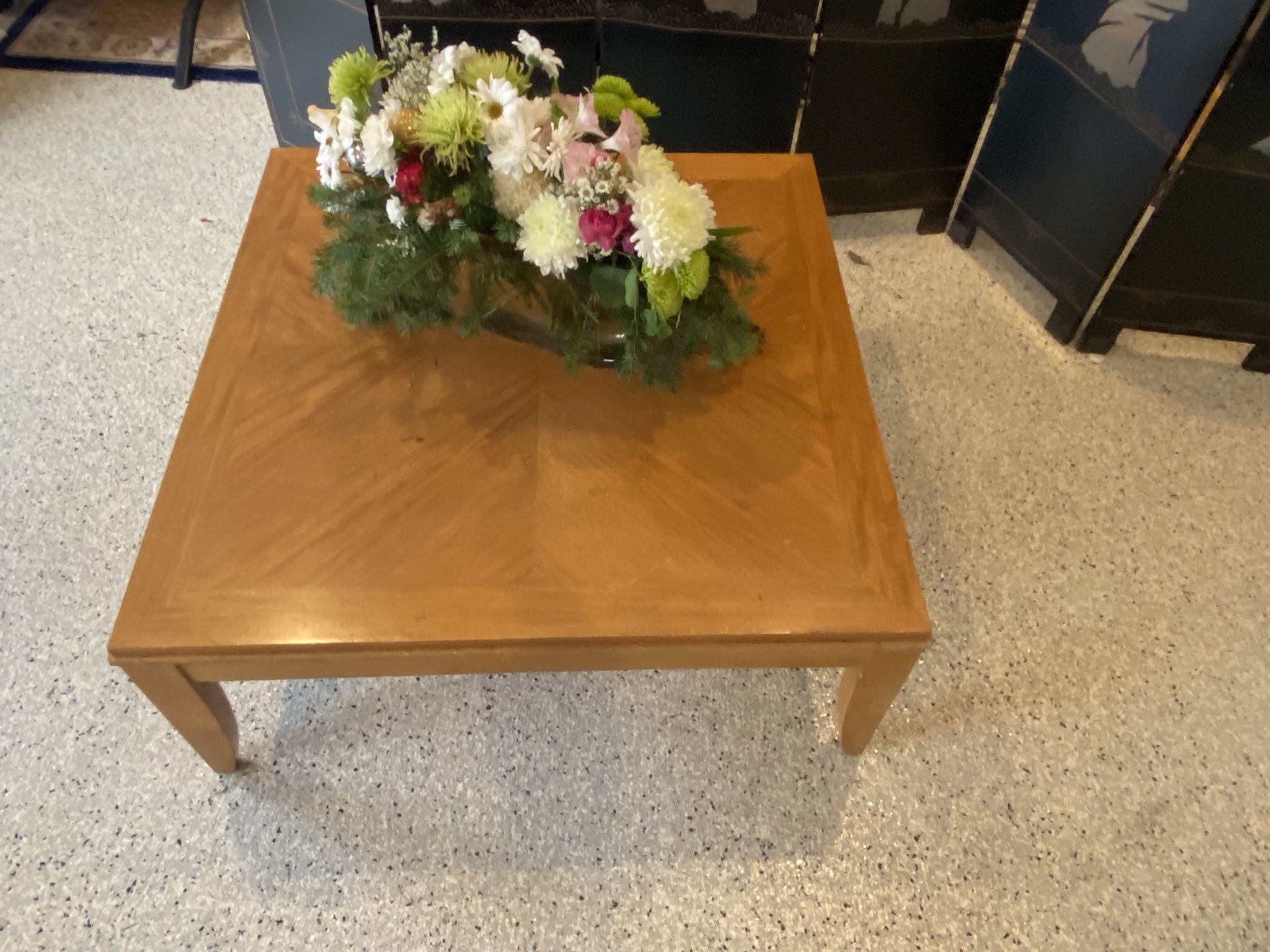 Square Coffee Table Wood 