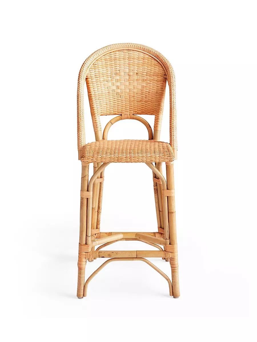 Sunwashed Riviera Rattan Counter Stool