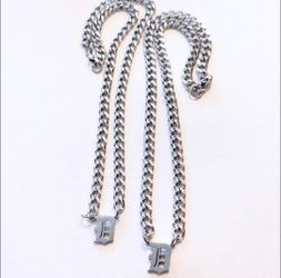 English D Stainless Steel Necklace