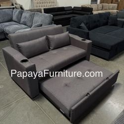 New! Pull-out Comfortable Adjustable Sofa Bed, Sleeper Sofa, Sofa Bed, Pull-out Bed Sofa, Sleeper Sofa Couch, Sofabed, Grey Sofa Bed Dimensions: Sofa: