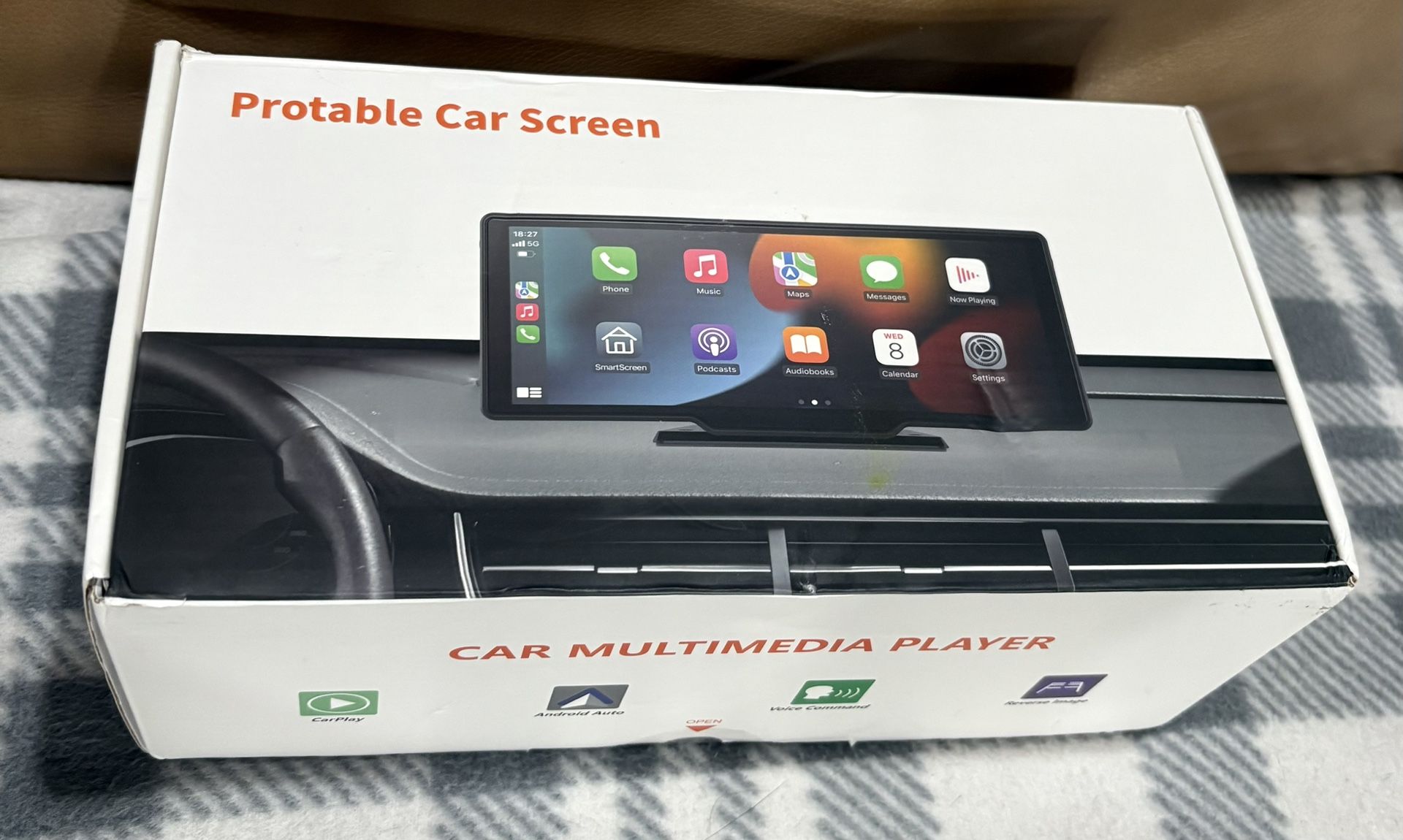 10.26” Universal Wireless Carplay & Wired Android Multimedia Player. 7-32V Adaptable 