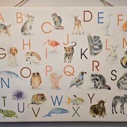 Kids Room Canvas ABC Animal Painting!!! 24x30