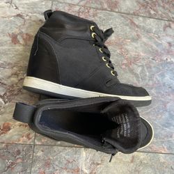 Bebe Charlene High Top Wedge Sneakers 