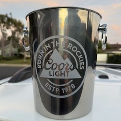 Coors Light Beer Buckets Stainless Steel Brand New Lot Of 25