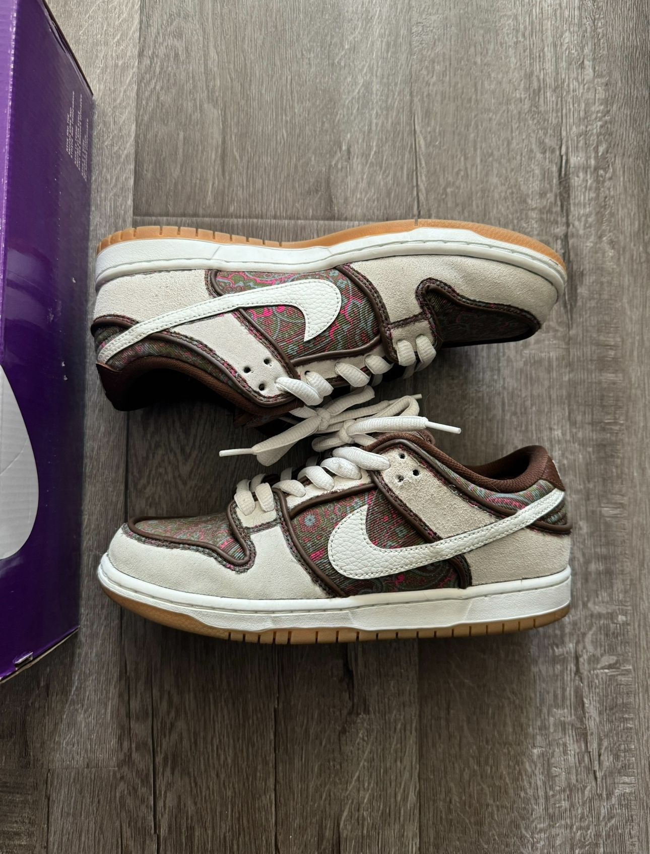 Nike SB Dunk Low Pro Paisley Brown (size