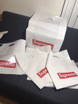 Lots of supreme bags