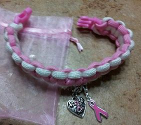 Custom Handmade BreastCancerAwareness Bracelet