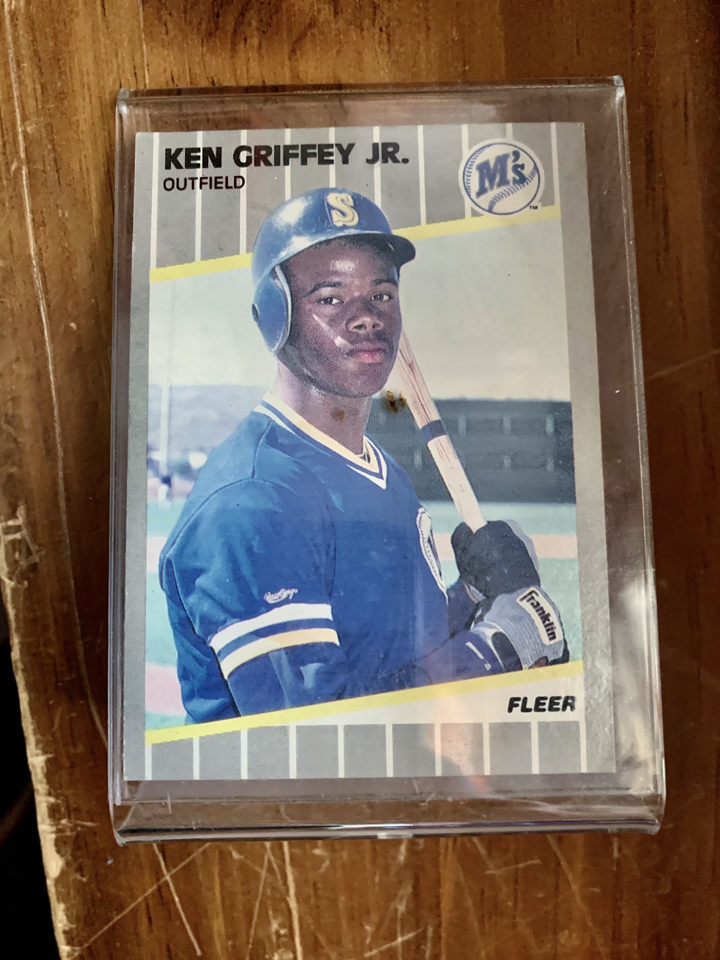 Ken Griffey JR. Card And Baseball 