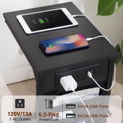 C Shaped End Table Set of 2