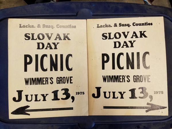 Vintage Signs For Sale >> 2 Vintage Slovak Day Signs Winners Grove For Sale In Dickson City Vintage Signs For Sale >> 2 Vintage Slovak Day Signs Winners Grove For Sale In Dickson City