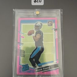 Bryce Young Pink Optic Rookie Card