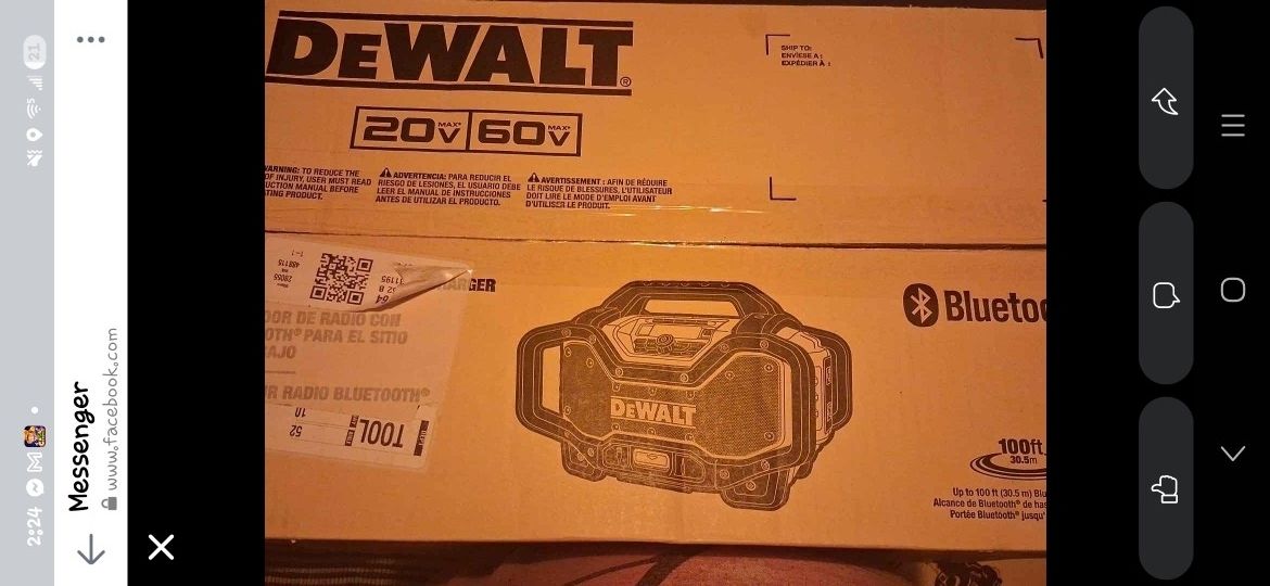 DeWalt Bluetooth Radio Charger Model# DCR025