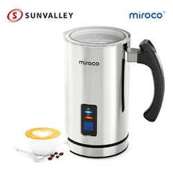 Miroco Milk Frother Electric Milk Steamer Foam Maker for Hot & Cold