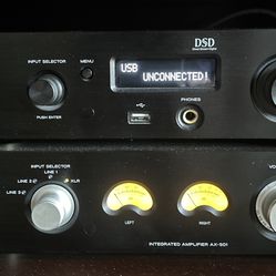 TEAC Reference Series AX-501 Amplifier and NT-503 DAC/Network Player, Like New Condition Retail $2,200