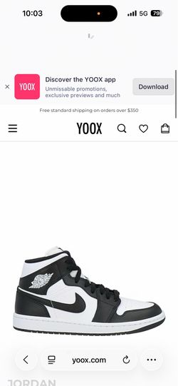 Jordan 1 Retro Black & White (2014)
