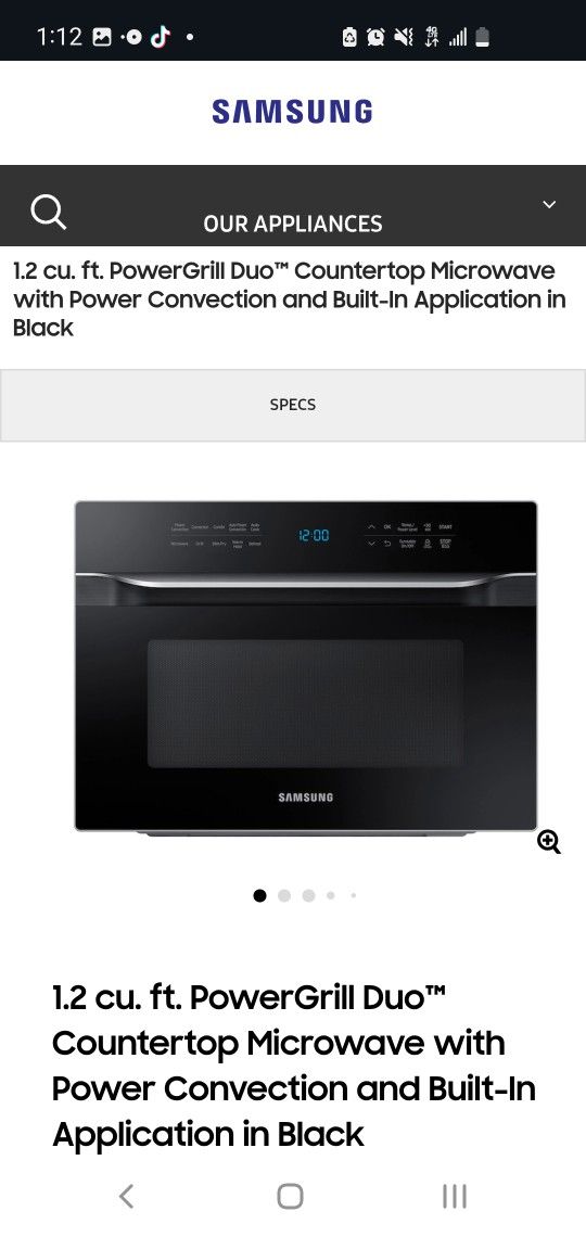 Never Used Samsung Microwave/ Convection Oven/airfryer/griller
