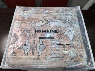 HOMFINE/rich tones of orange, brown, green, yellow, and terracotta/9’ x 12’ Area Rug