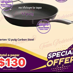 Sartén 12" de carbón princess