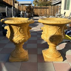 New Flower Pots Made Out Of Cement Perfect Gift 💝 