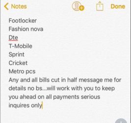 1/2 off Bills