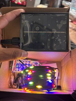 108FT 300 LED Solar Multicolor String Lights with Remote