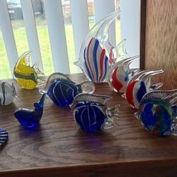 Murano Style Fish Paper Weights