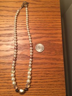 Vintage Faux Pearl & Beads 20” Necklace