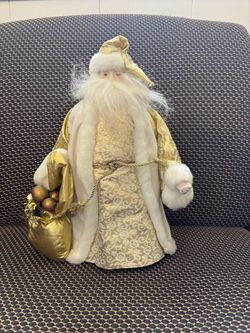 Decorative Santa Claus Christmas Figure Gold
