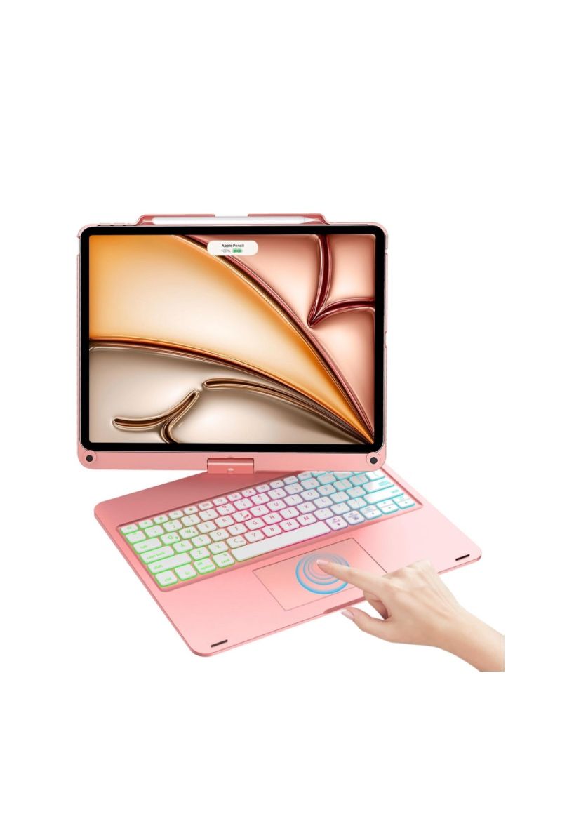 Keyboard Case for iPad Air 13 inch (M3/M2) & iPad Pro 13, iPad Pro 12.9 (6th/5th/4th/3rd Gen)