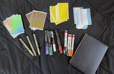 Drawing Notebook + Eggshells Stickers